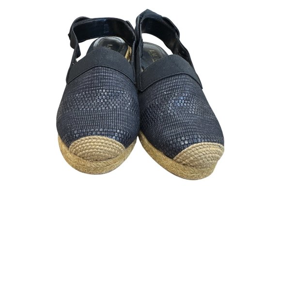 Lauren Ralph Lauren Womens Black Espadrille Wedge Sandals Shoes 7 SKU 7986 - Picture 6 of 12